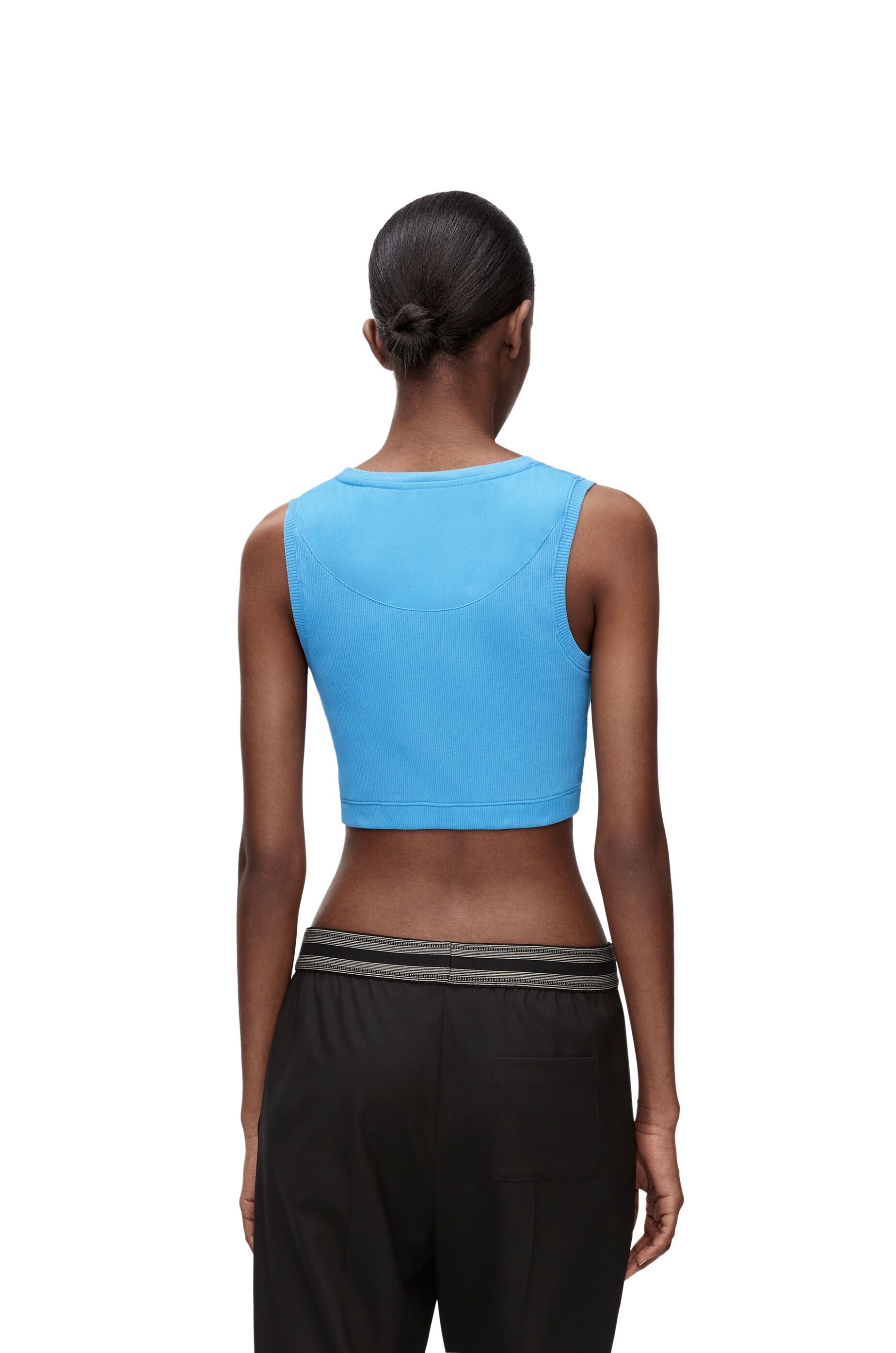 Cropped Anagram tank top in cotton - 4