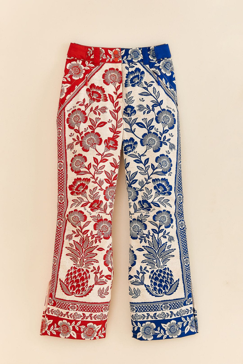 Mixed Pineapple Garden Ski Pants 8