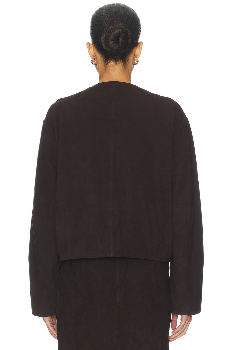 ST. AGNI Suede Utility Cocoon Bomber outlook