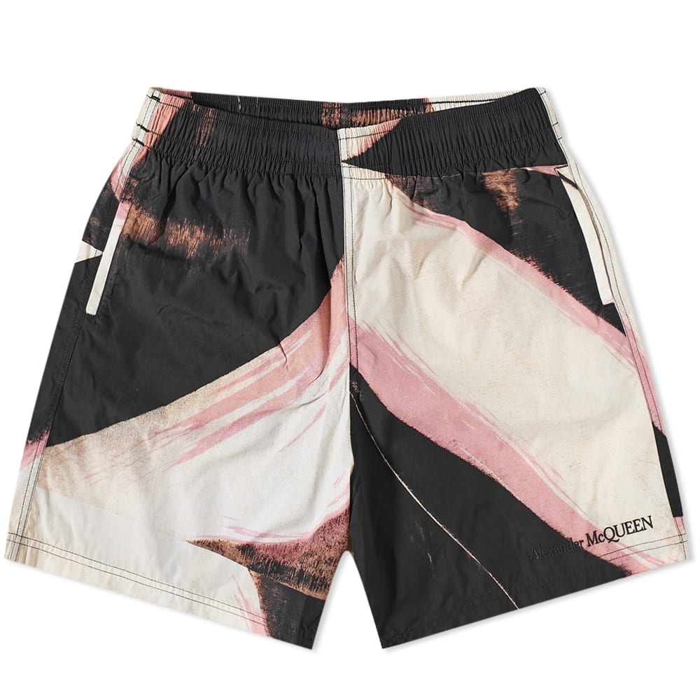 Alexander McQueen Brush Stroke Swim Shorts - 1