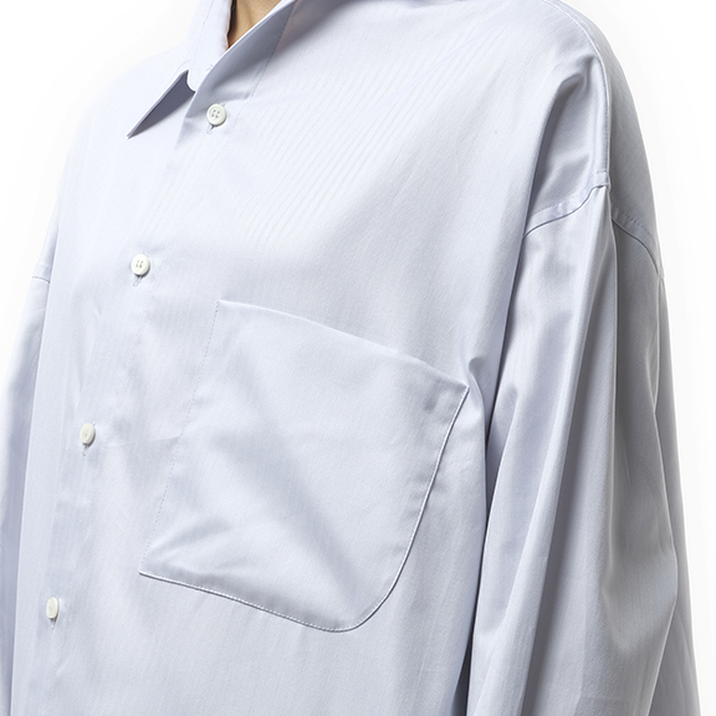 La Chemise Cuadro in Light Grey - 3