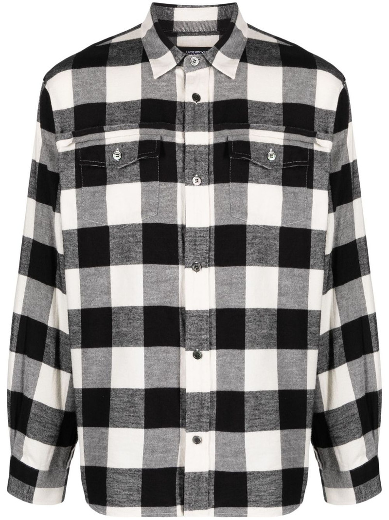 check-pattern cotton shirt 1