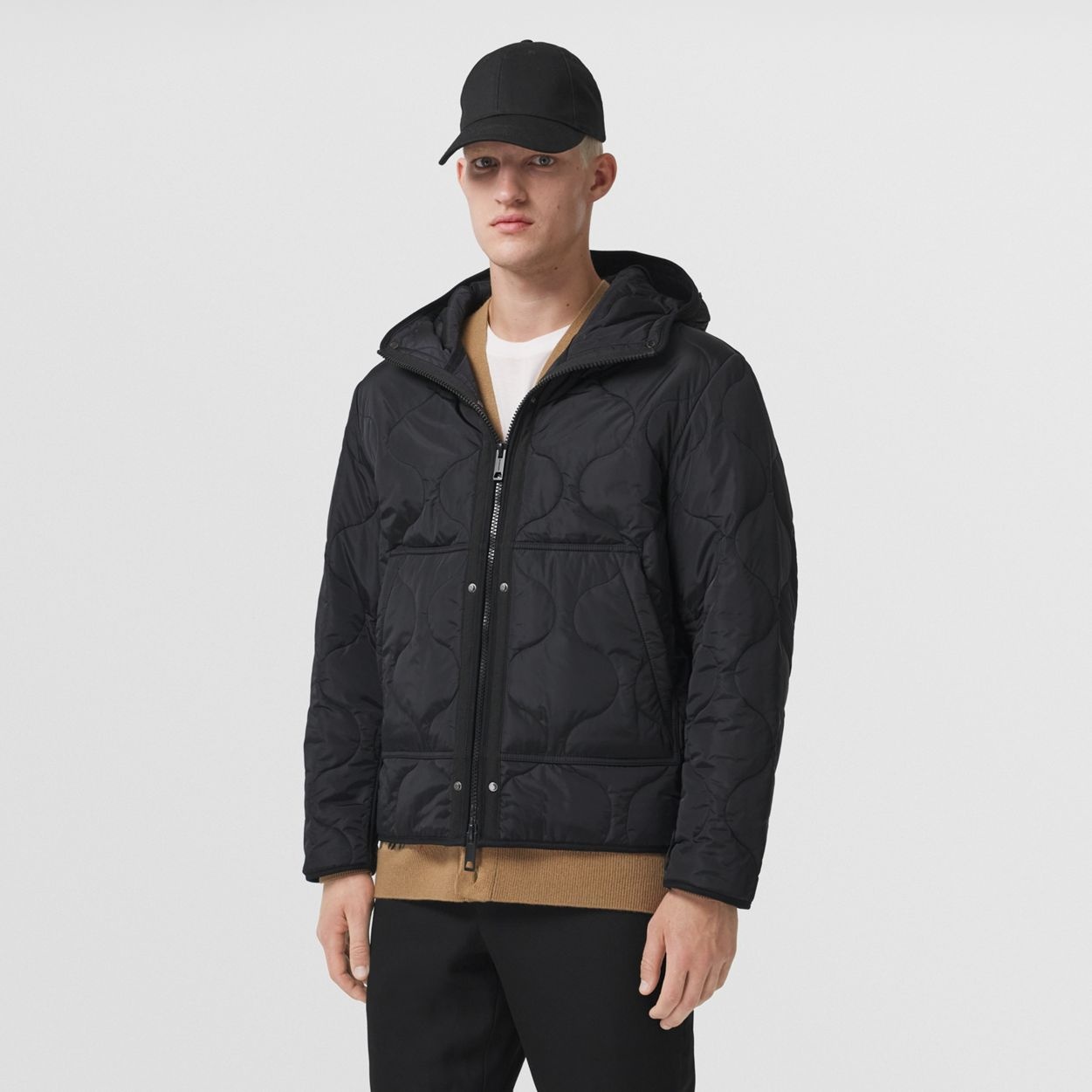 Cotton Gabardine Parka with Detachable Warmer - 6