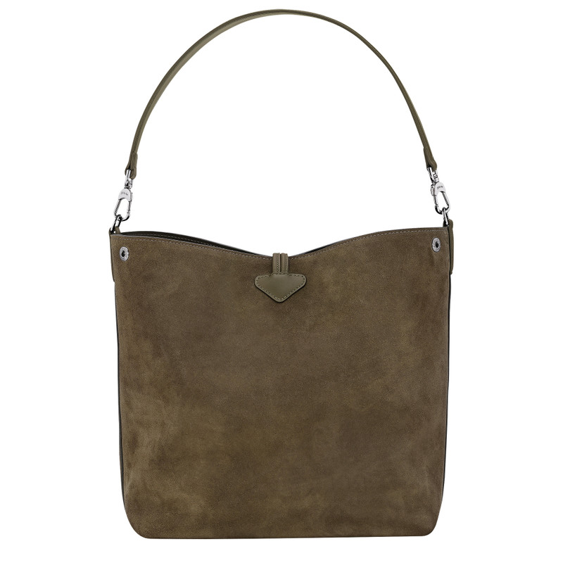 Le Roseau M Hobo bag Olive - Leather 4