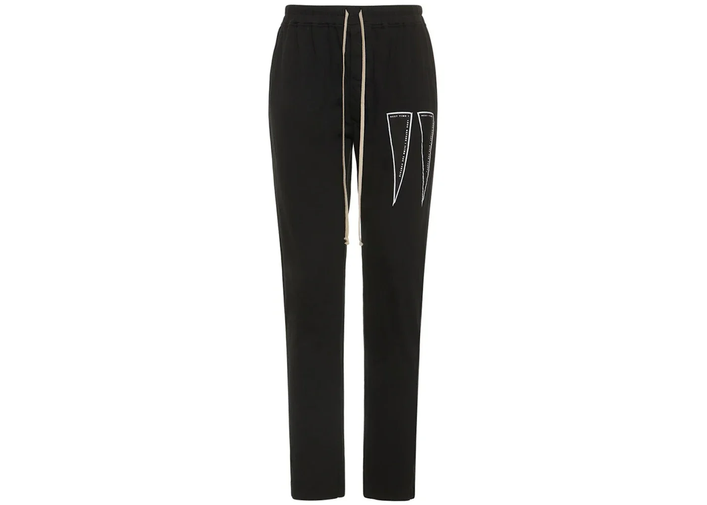 Rick Owens Drkshdw Berlin Lightweight Lyrics Drawstring Pant Black - 1
