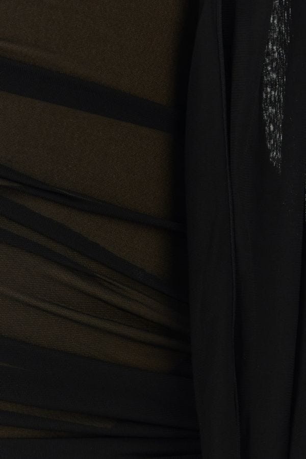 ワンピース DION LEE Black Viscose Blend One-Shoulder Dress Dion Lee Black viscose blend one-shoulder dress