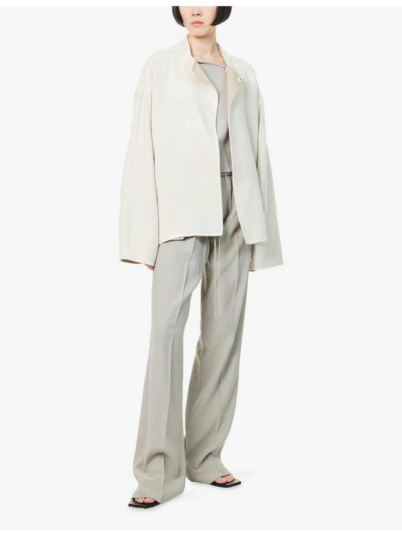 Rick Owens Island Relaxed-Fit Wool-Blend Jacket outlook
