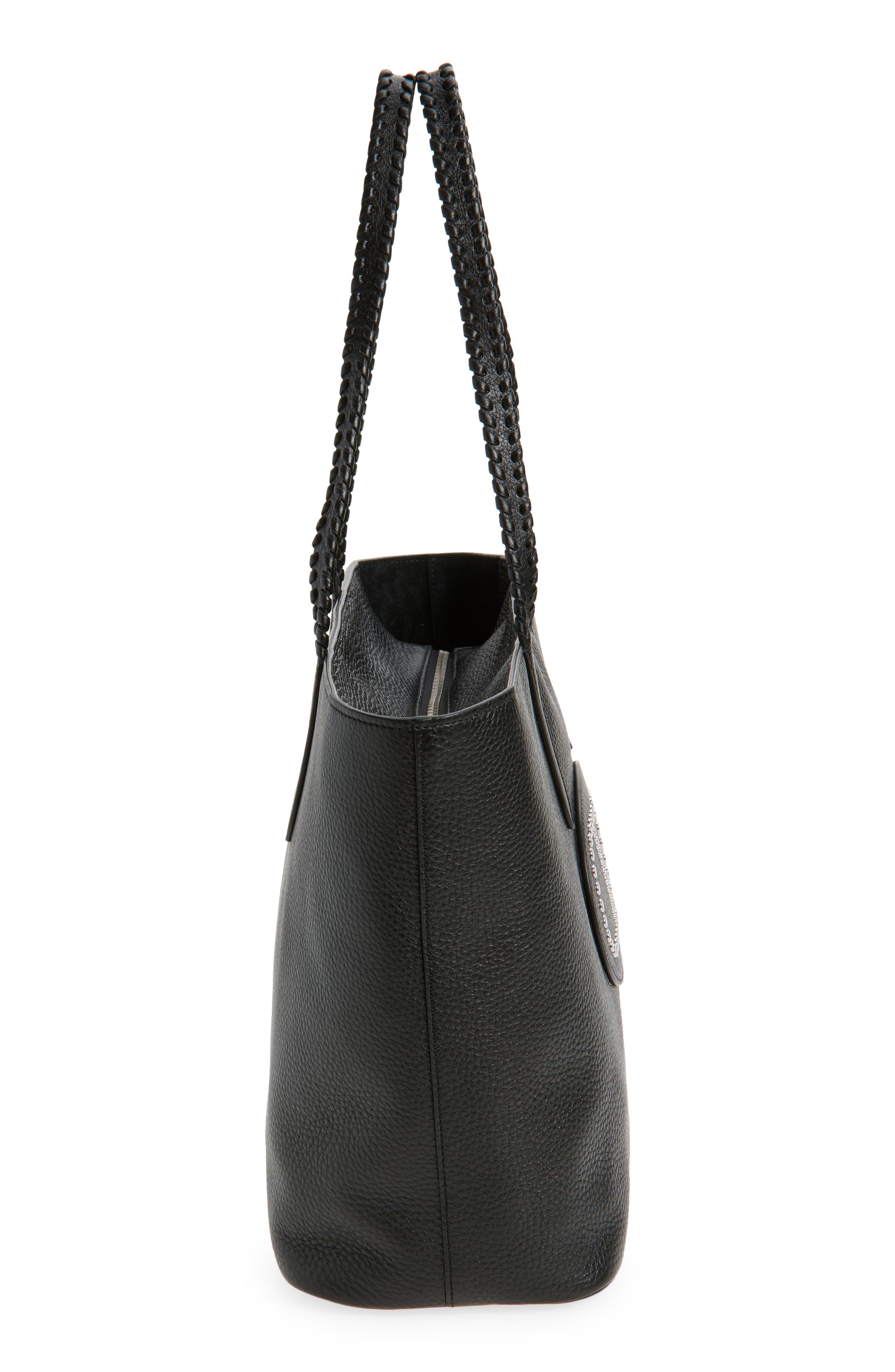 Valentino Garavani Nellcôte Leather Shopper in Nero at Nordstrom - 5