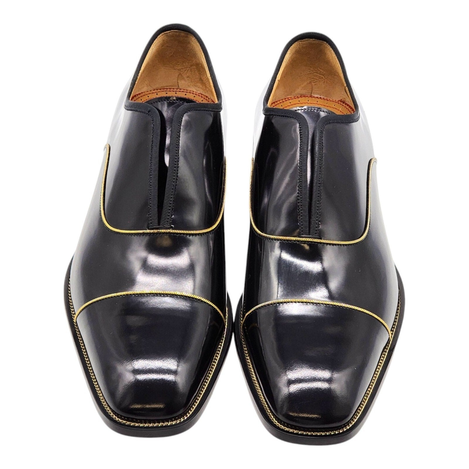Christian Louboutin Alpha Male Patent Leather Oxford Shoes Black EU 42.5 US 9.5 - 3