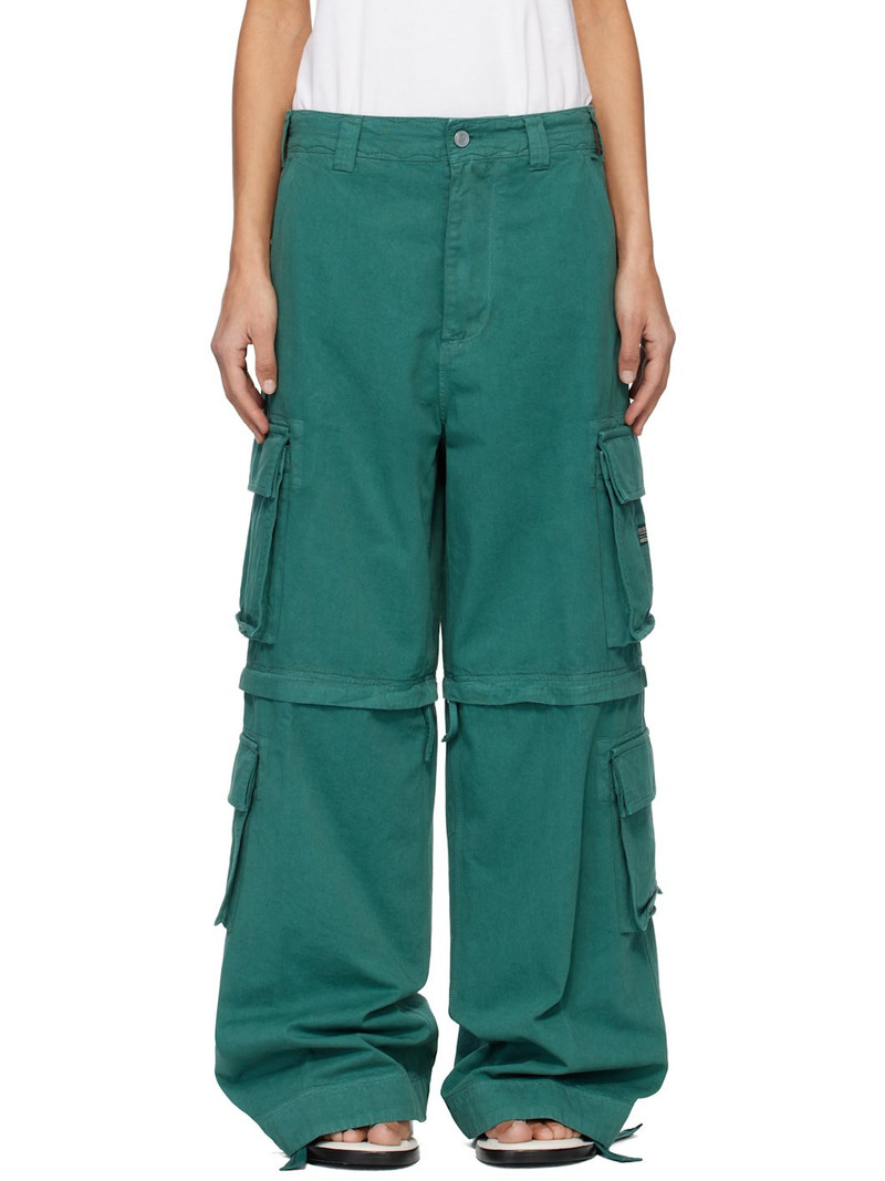 Green Zip-Off Cargo Pants 1