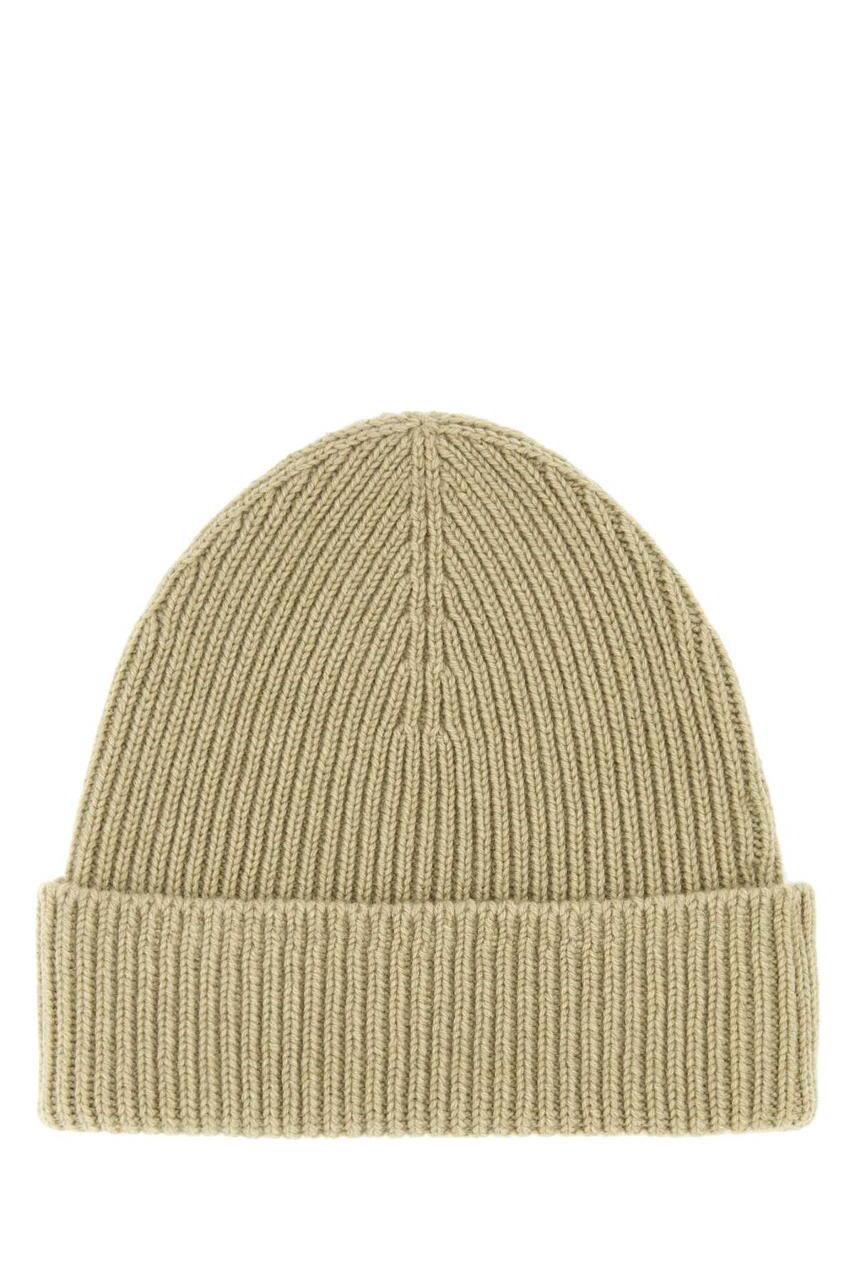 Burberry Women Khaki Cashmere Beanie Hat - 2