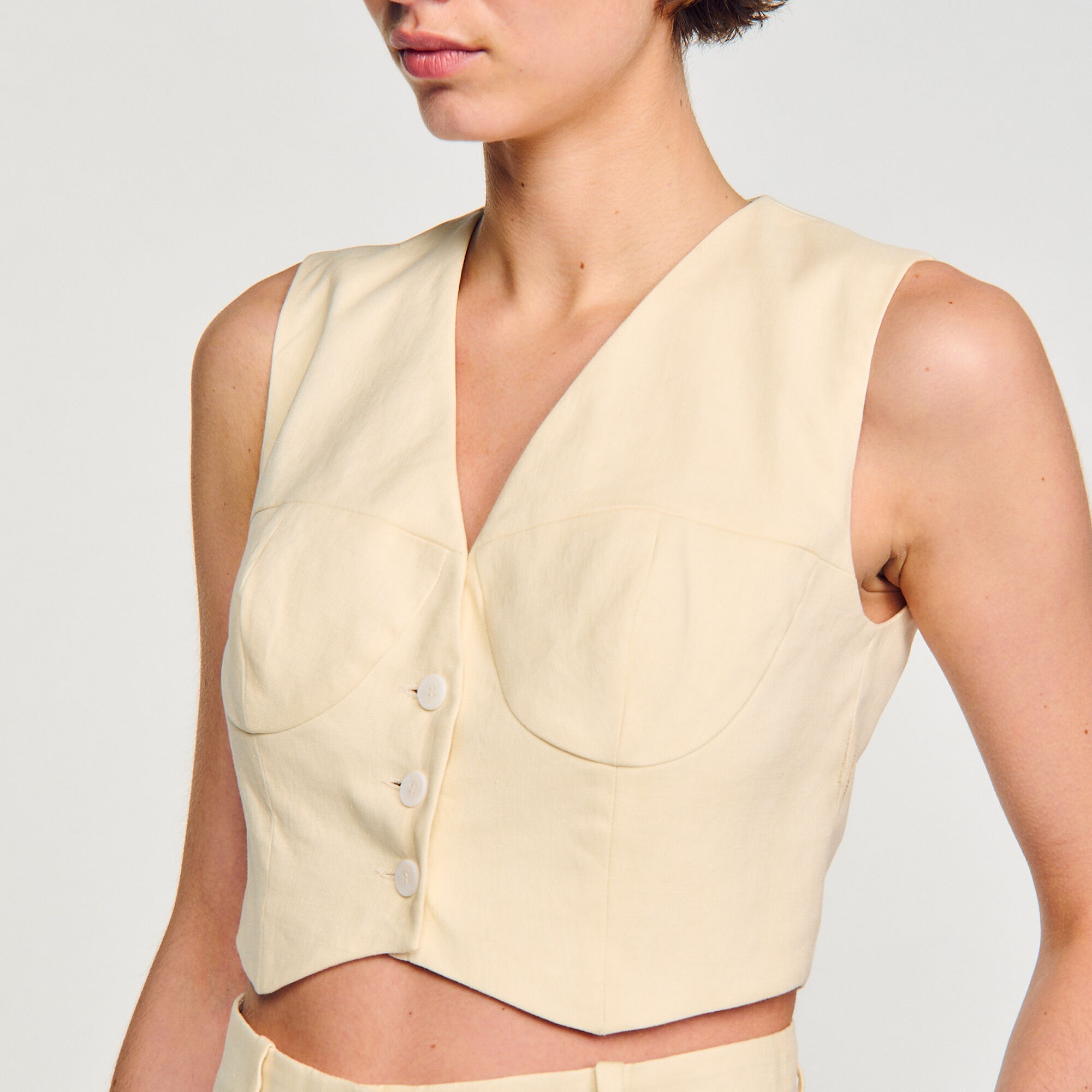 LINEN BLEND JACKET - 4