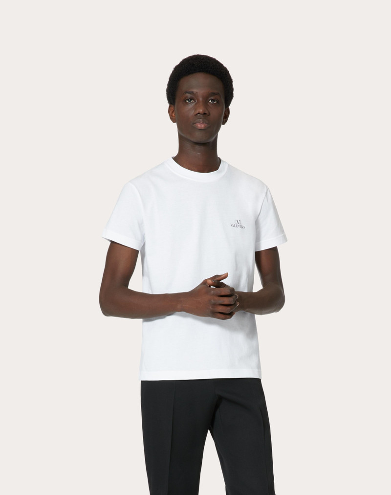 VLOGO VALENTINO PRINT COTTON T-SHIRT 3