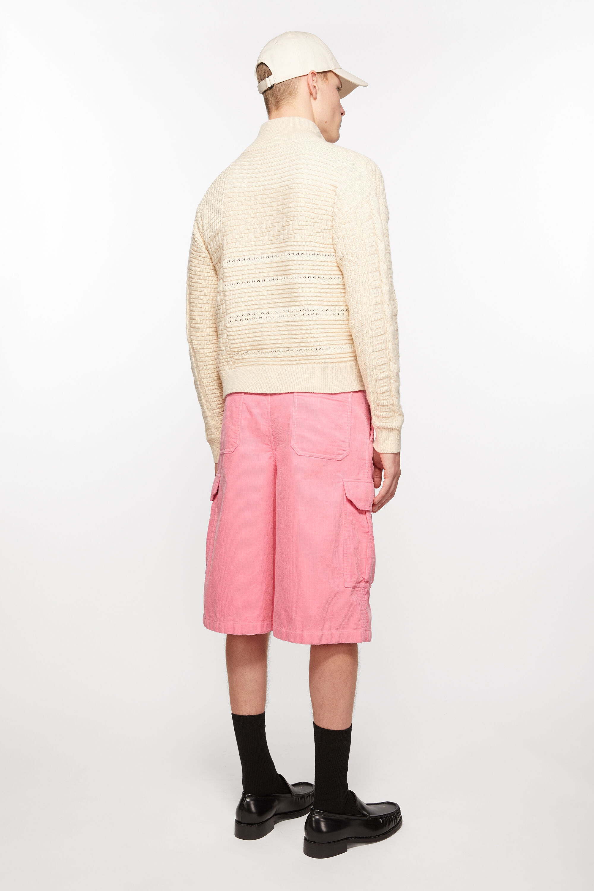 Corduroy shorts - Tango pink - 3