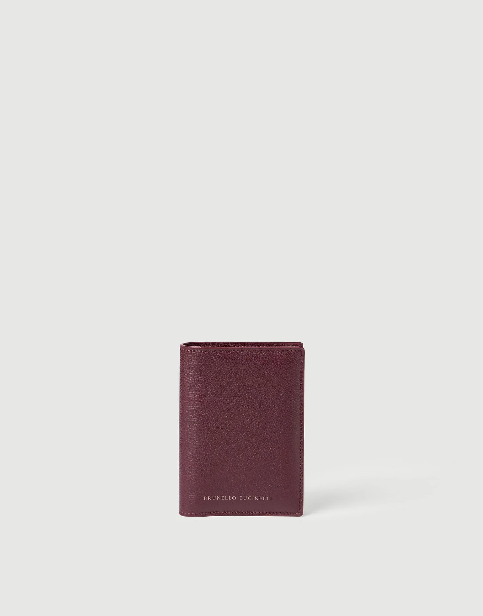 Grained leather passport holder - 1