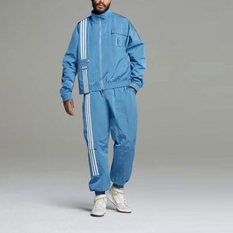 adidas originals Ivp Nyl Pn 4all Athleisure Casual Sports Stripe Bundle Feet Long Pants Couple Style - 4