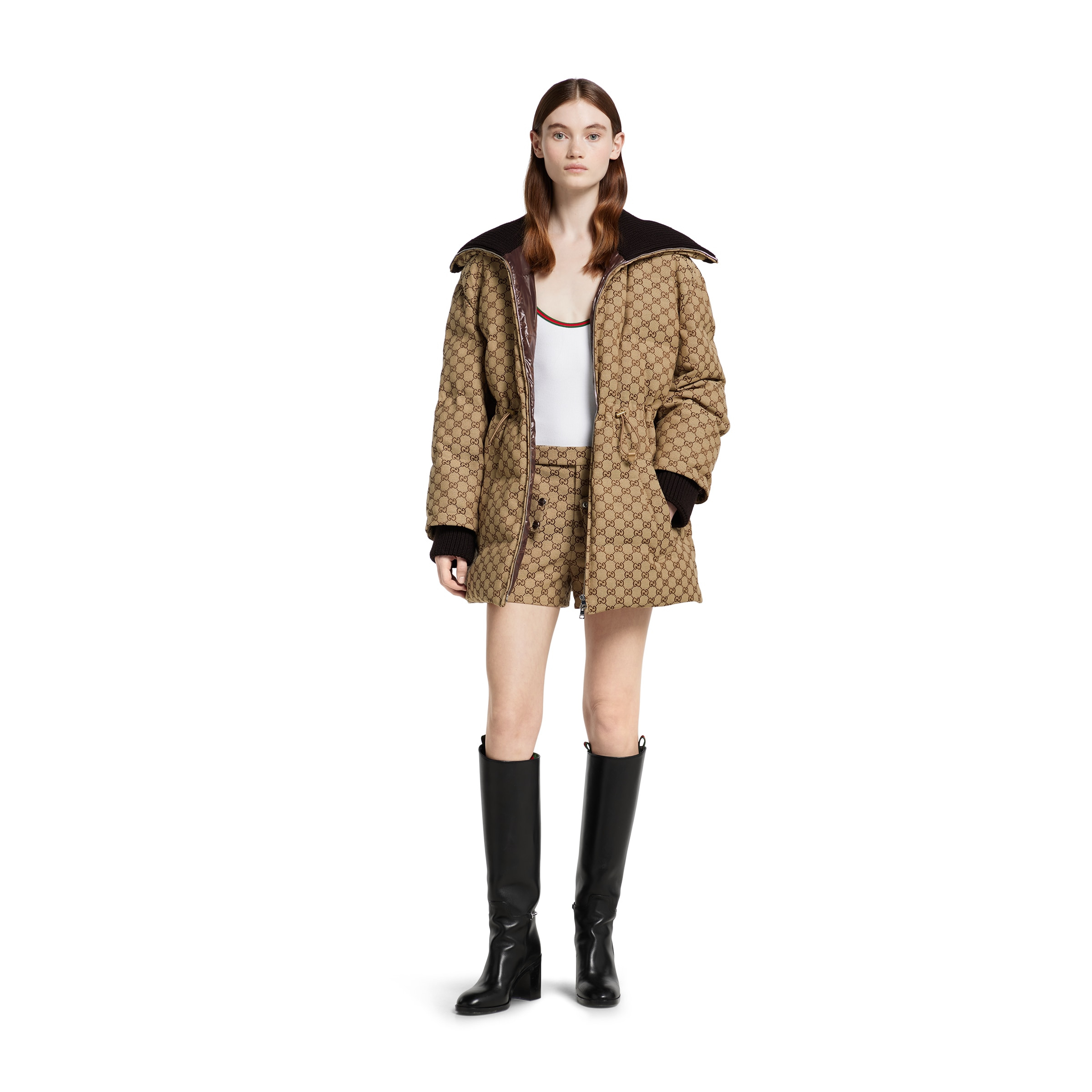 GG canvas puffer jacket - 2