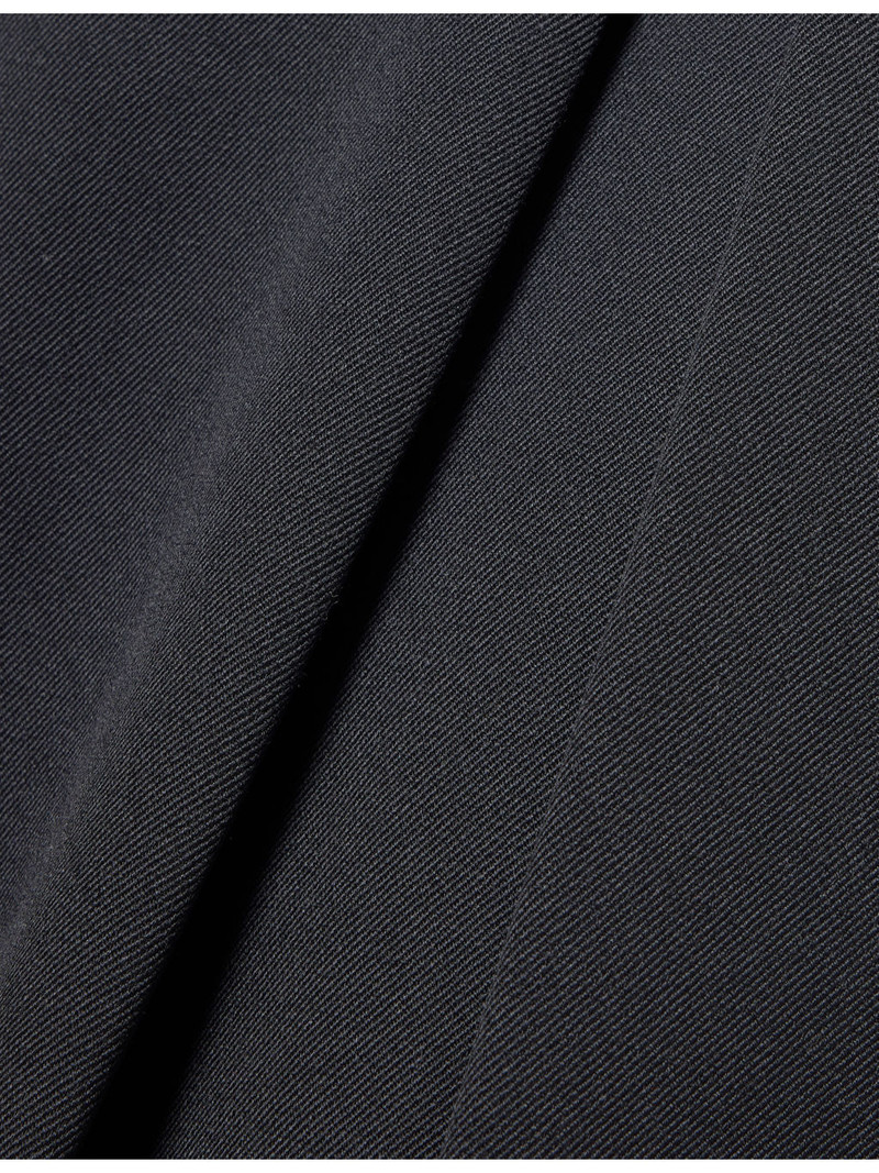 Tapered Pleat Wide-Leg Wool Trousers 6