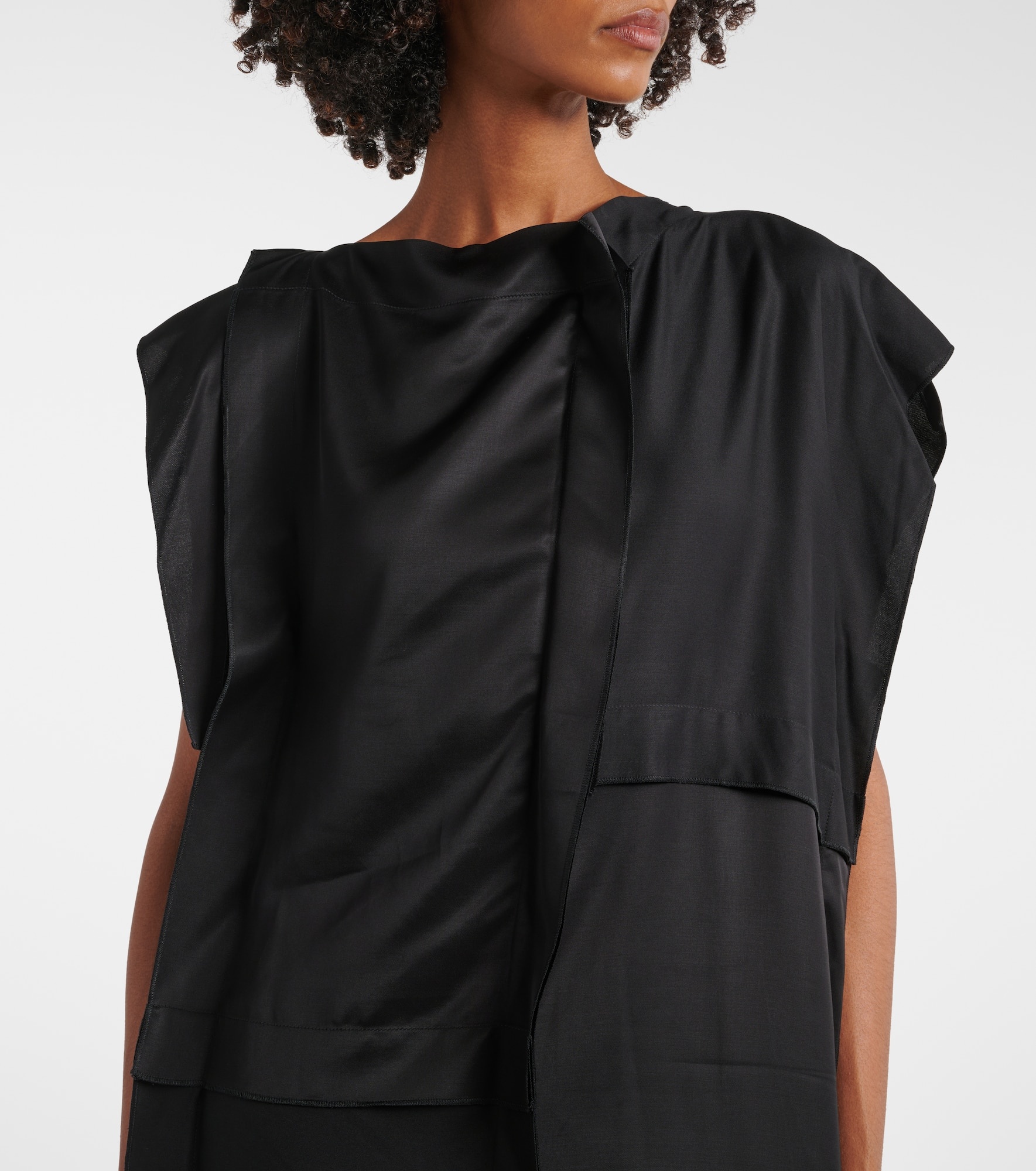 Gathered midi dress - 4