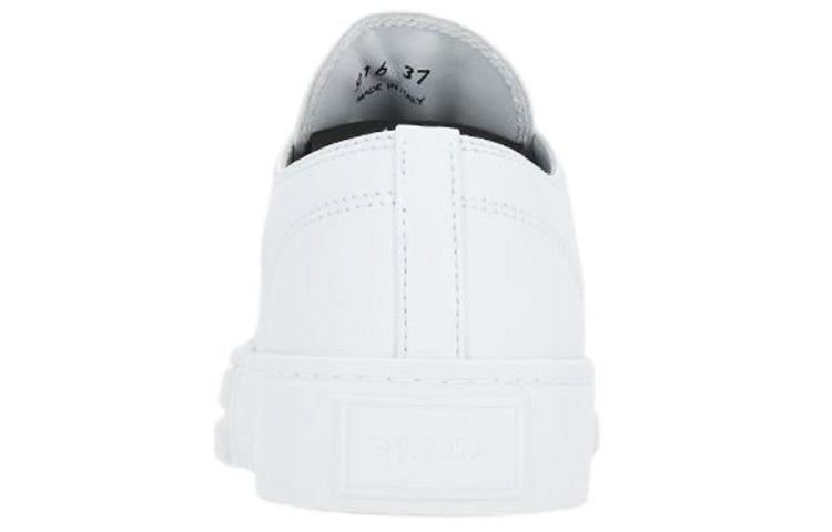(WMNS) PRADA Downtown Brushed Leather Sneakers 'White' 1E916M_A21_F0964_F_035 - 3