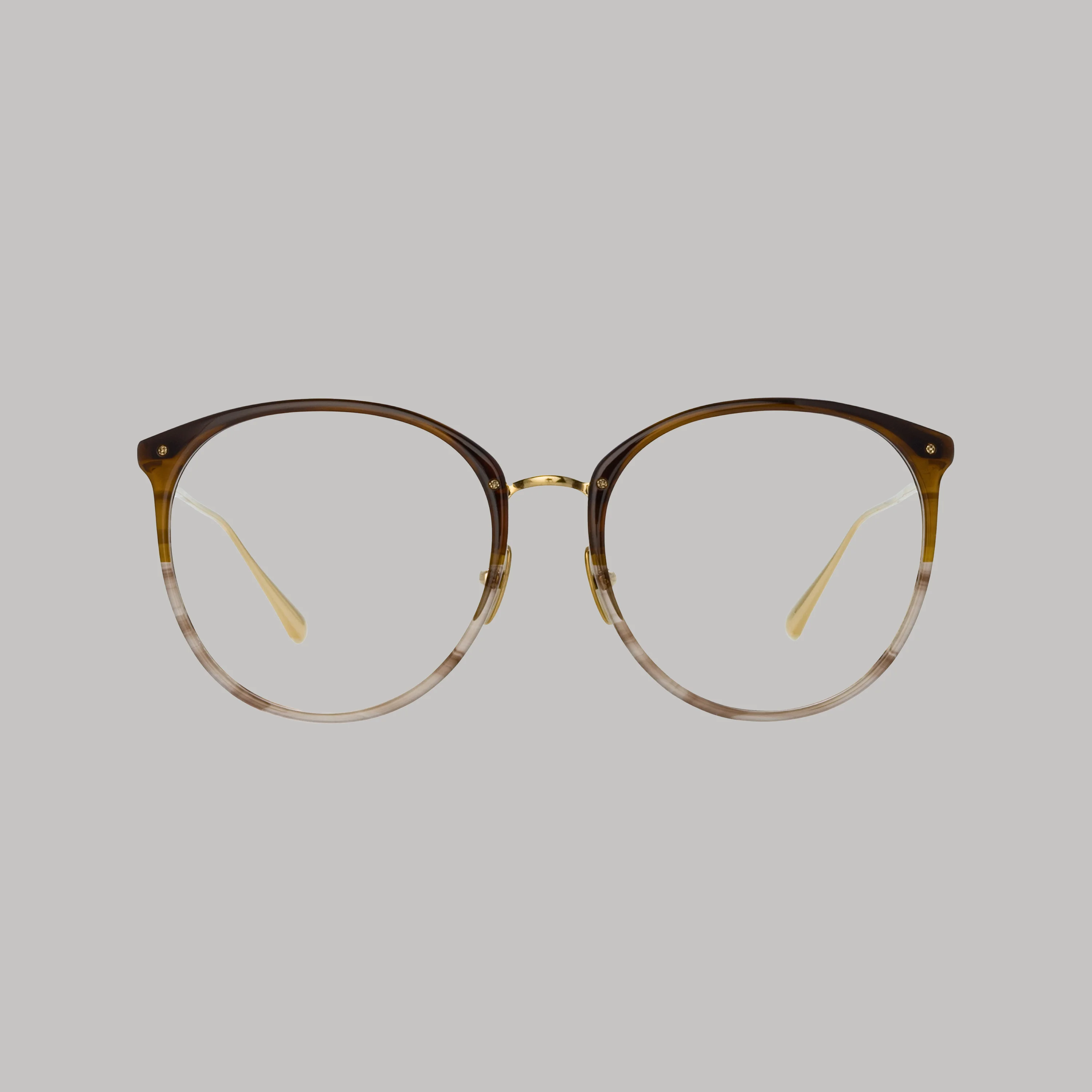 KINGS OVERSIZED OPTICAL FRAME IN CARAMEL HORN - 1