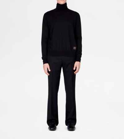 Tod's HIGH NECK JUMPER IN CASHMERE - BLACK outlook