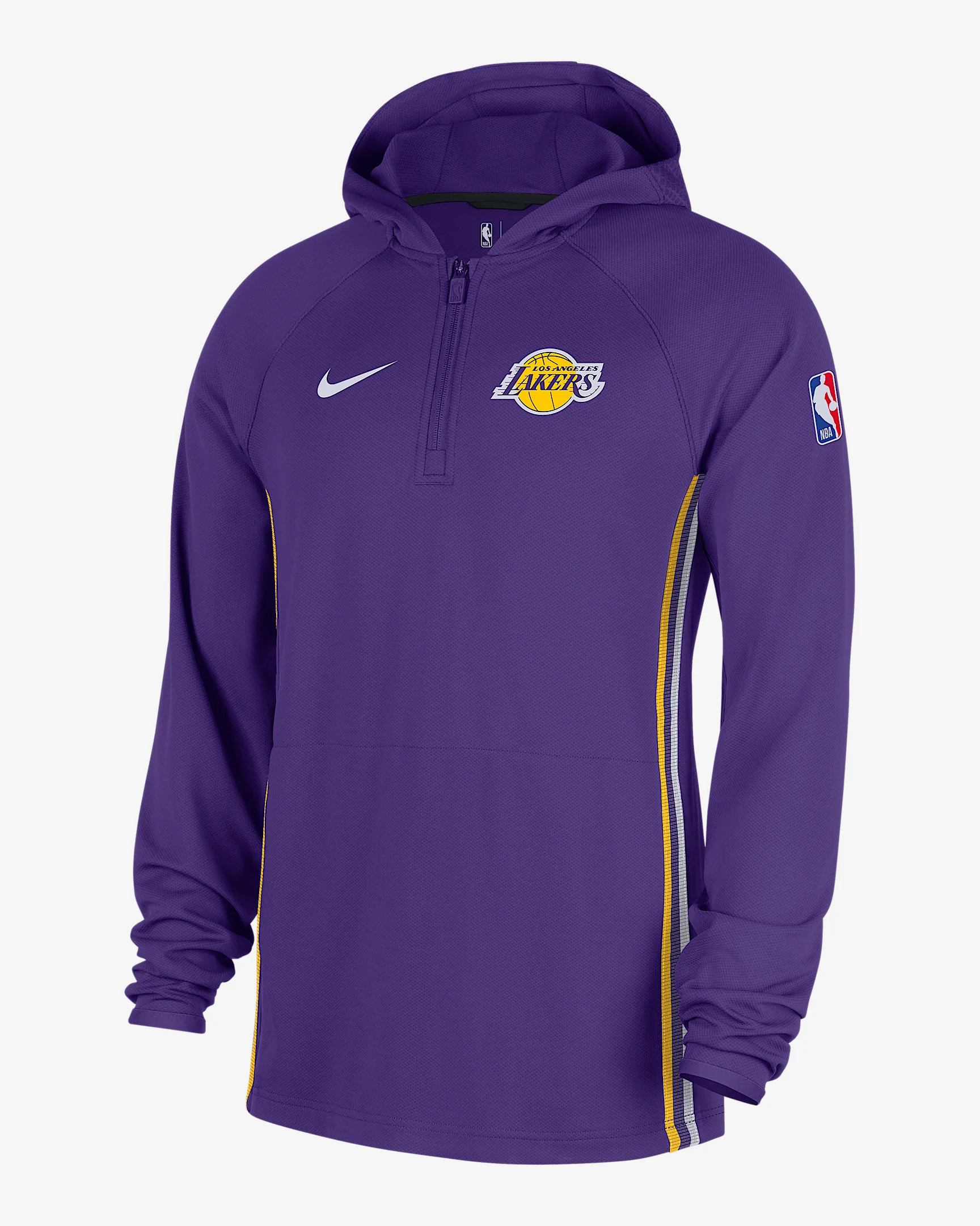 Los Angeles Lakers Zoned Men's Nike Dri-FIT NBA 1/4-Zip Hoodie - 1