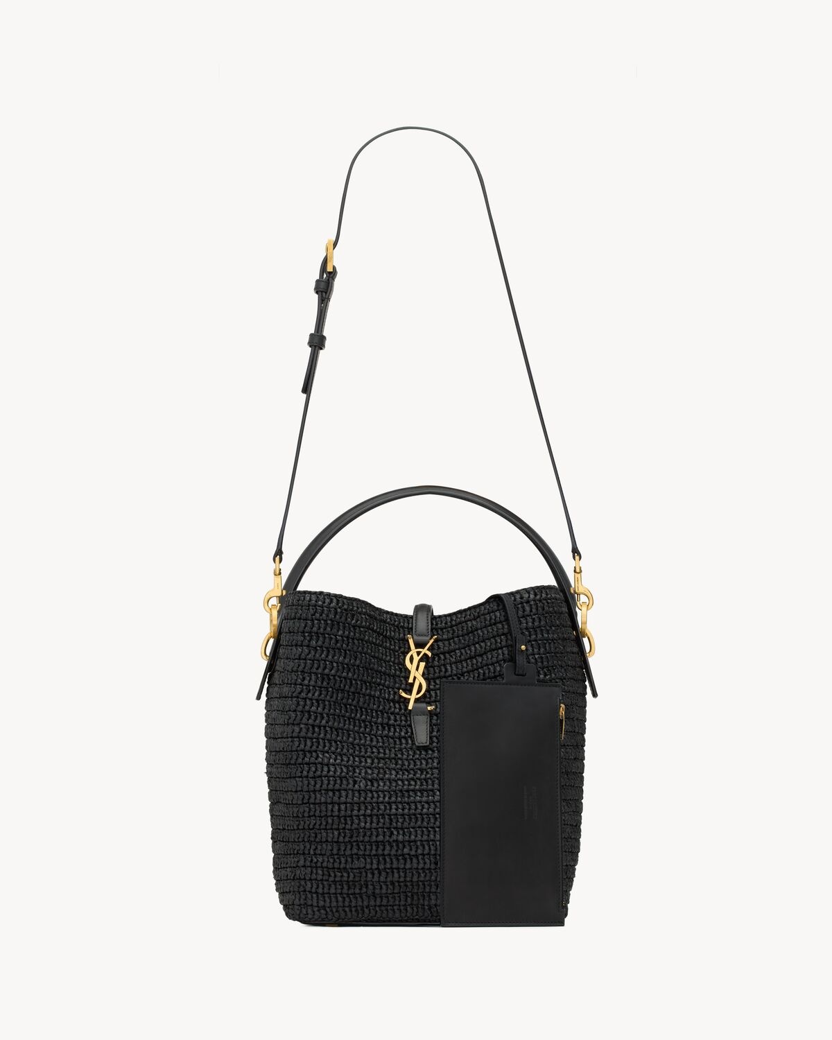 LE 37 IN WOVEN RAFFIA AND VEGETABLE-TANNED LEATHER - 4