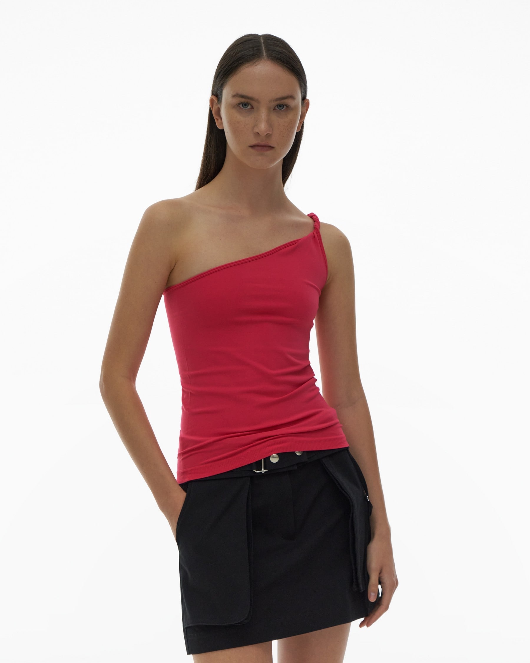 TWISTED ONE-SHOULDER TANK - 3