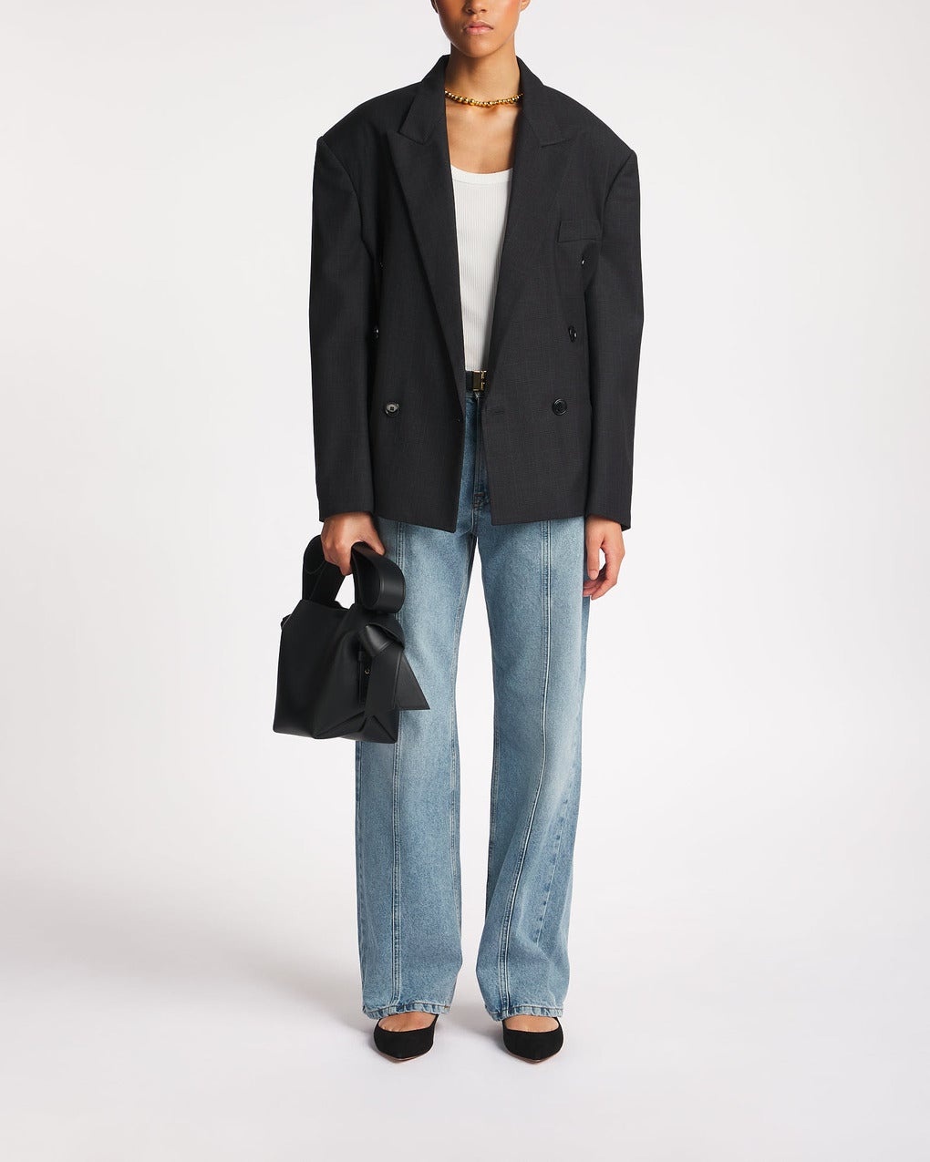 Jeans Loose Fit Dark Blue Denim Light blue - 3
