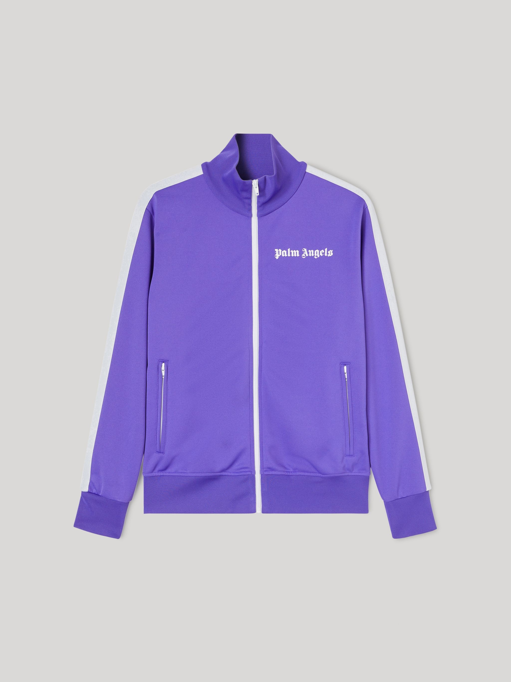 logo-print zip-up track jacket - 1