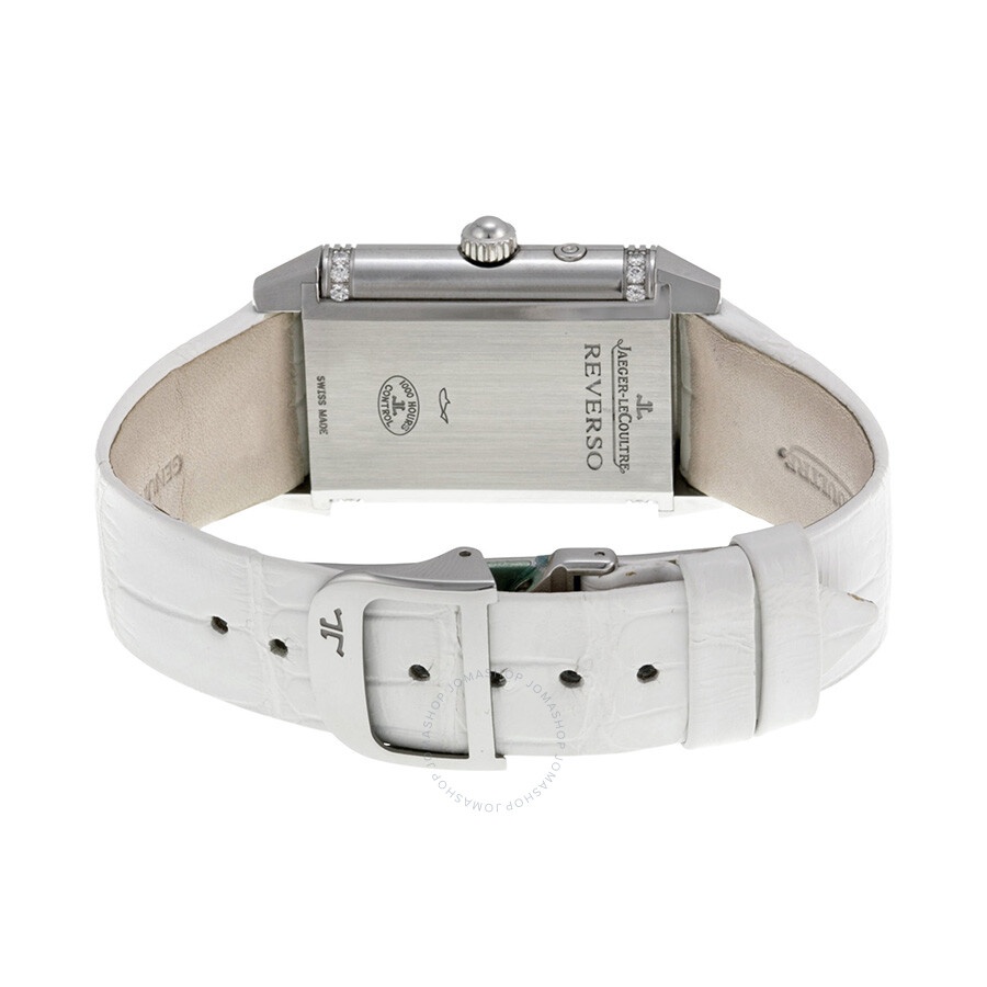 Jaeger LeCoultre Reverso Duetto Duo White Leather Ladies Watch Q2698420 - 4