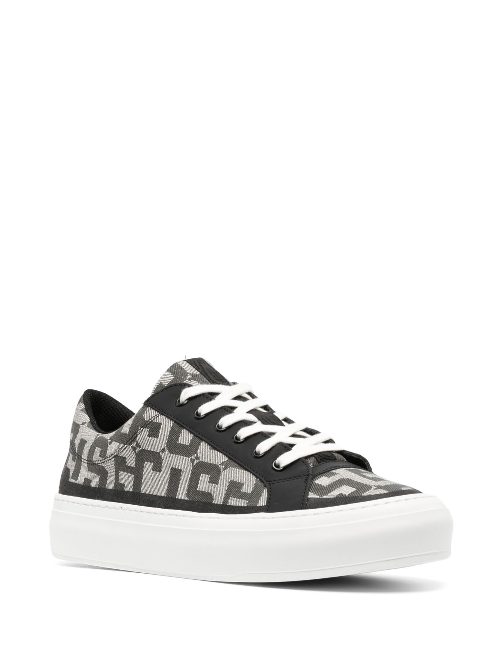 logo-print low-top sneakers - 2