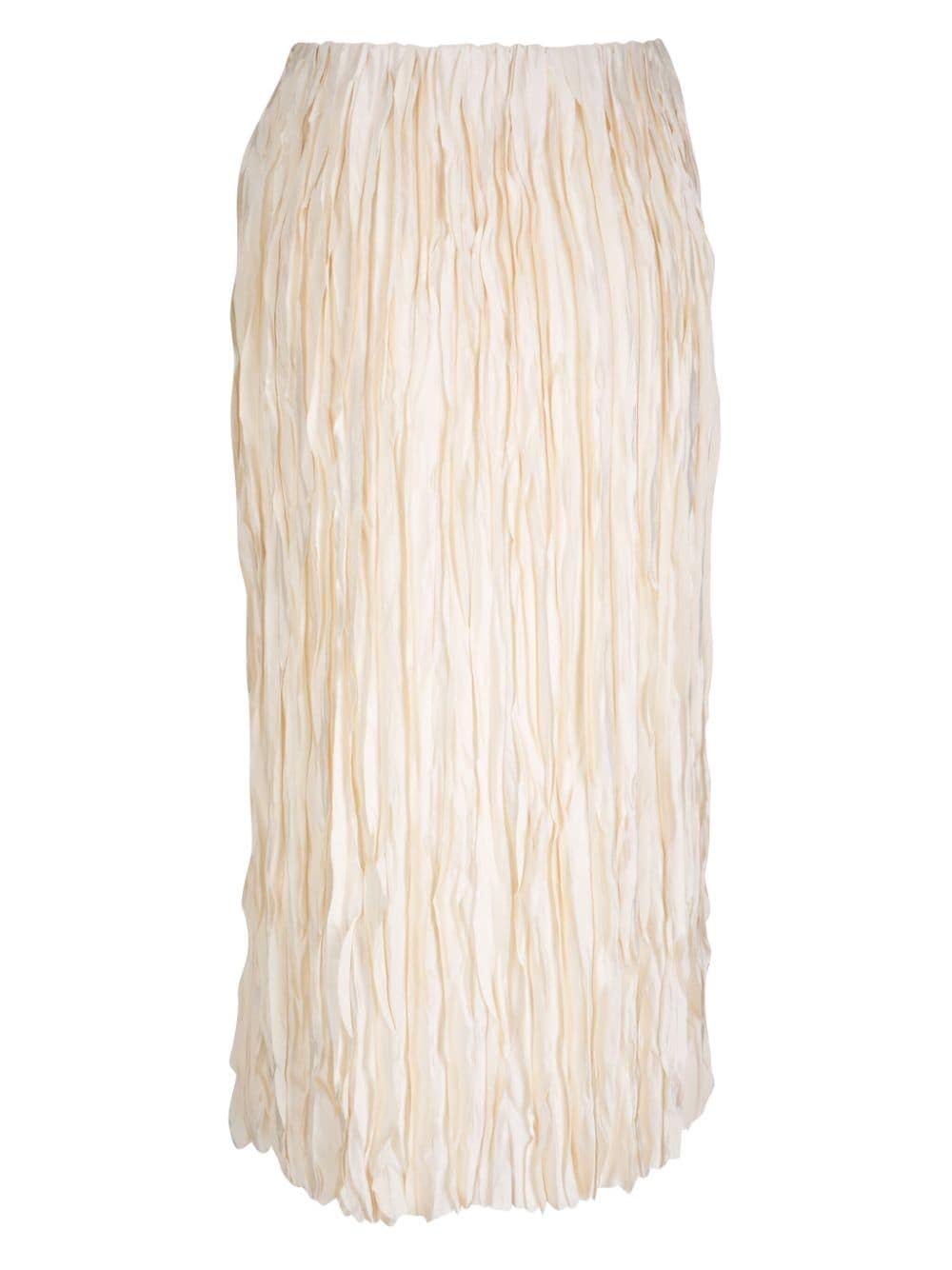 satin midi skirt - 2