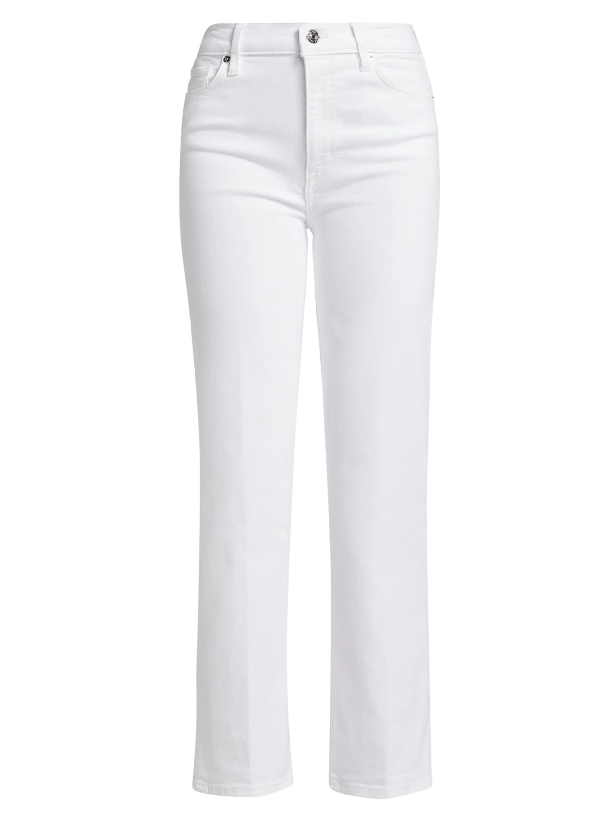 Women's Le Sleek Straight High-Rise Jeans - White - 1