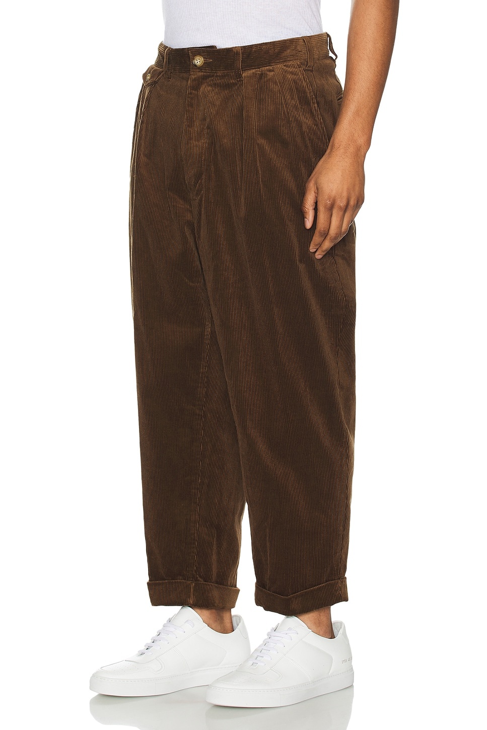 2 Pleats Corduroy Pant - 4