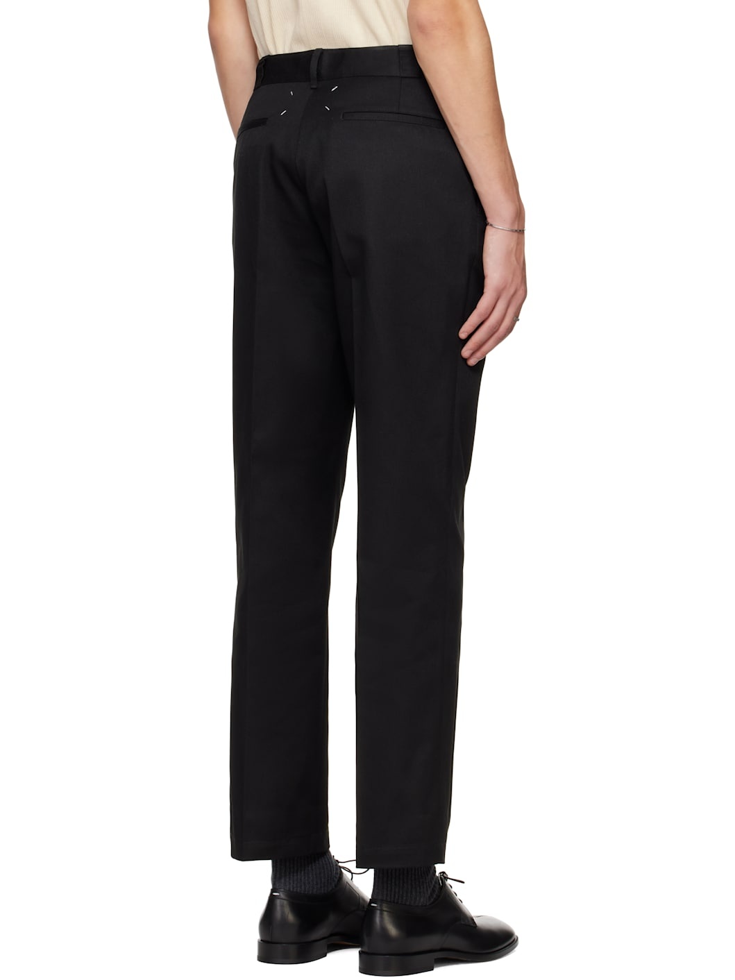 Black Gabardine Trousers - 3