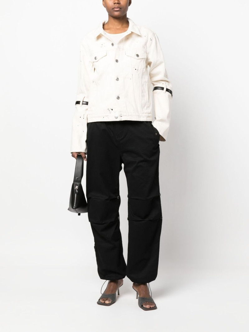 COPERNI buckle strap-embellished denim jacket outlook