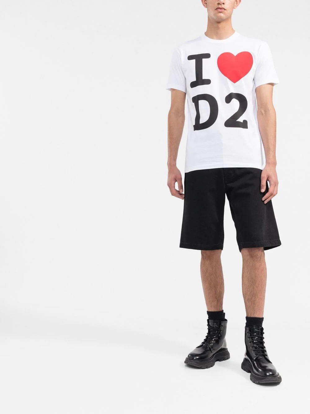 'I Love D2' Cool graphic-print T-shirt - 2