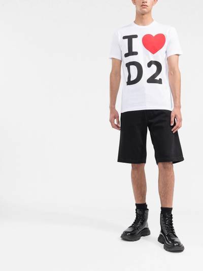 DSQUARED2 'I Love D2' Cool graphic-print T-shirt outlook