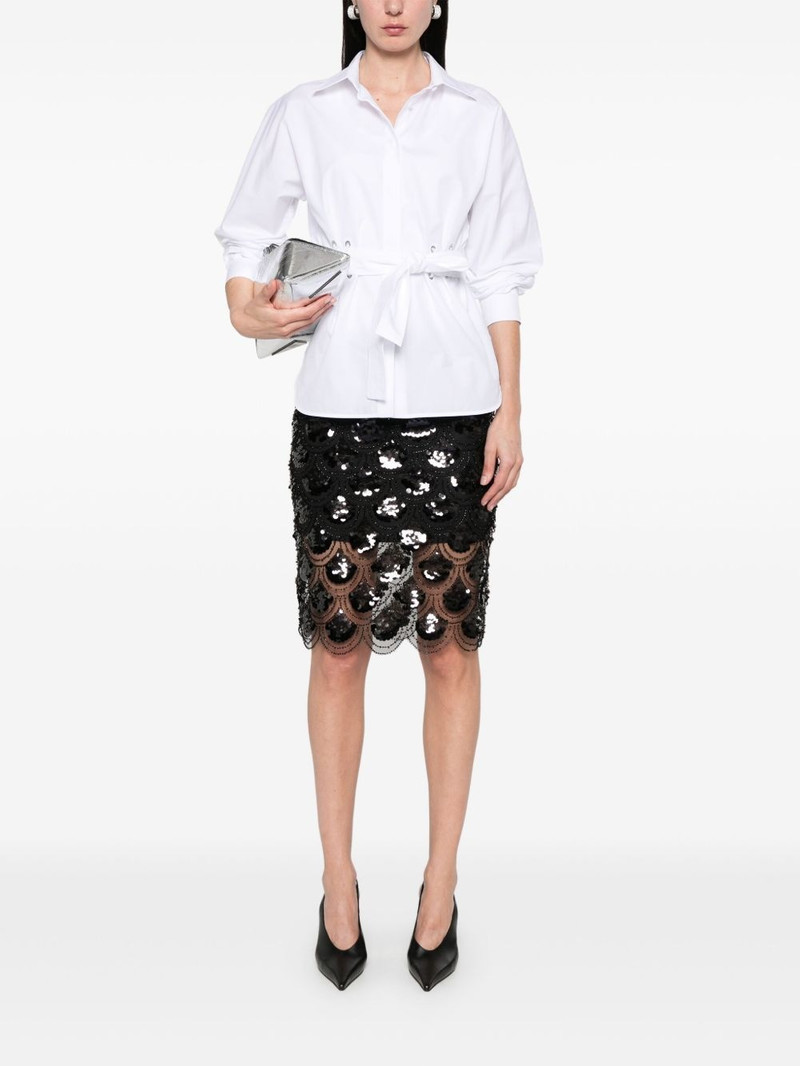 ROTATE sequinned pencil skirt outlook