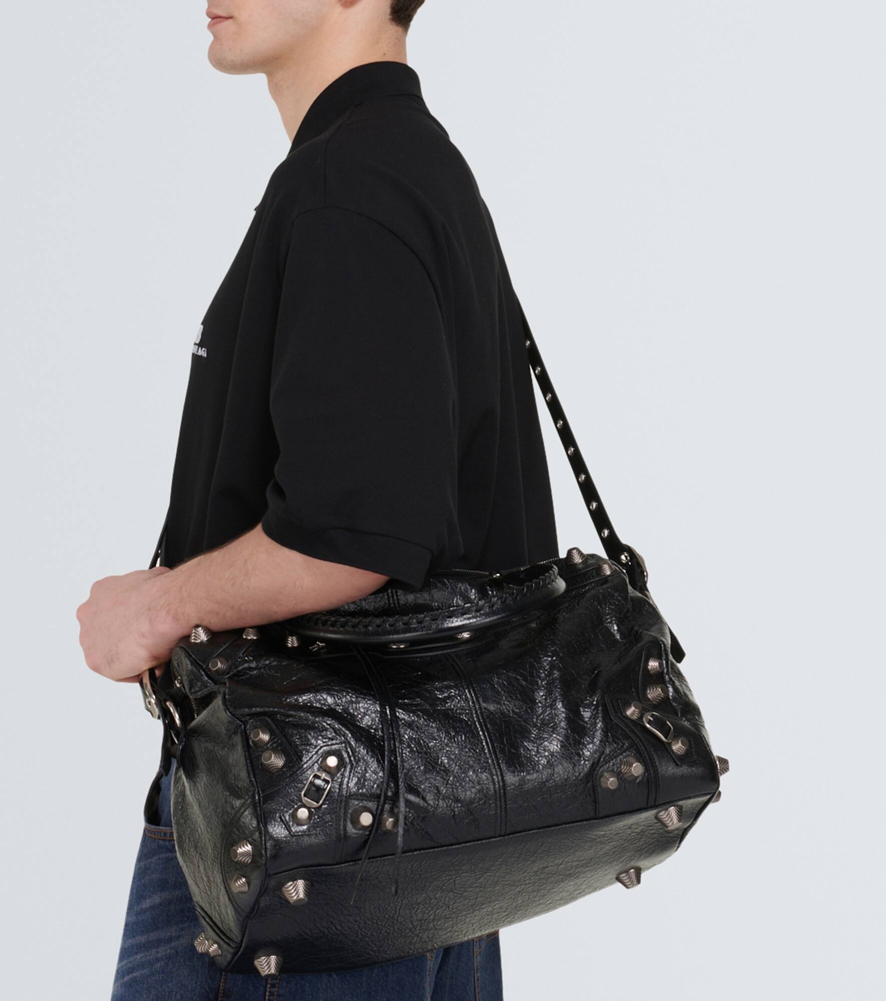 Le Cagole leather duffel bag - 3