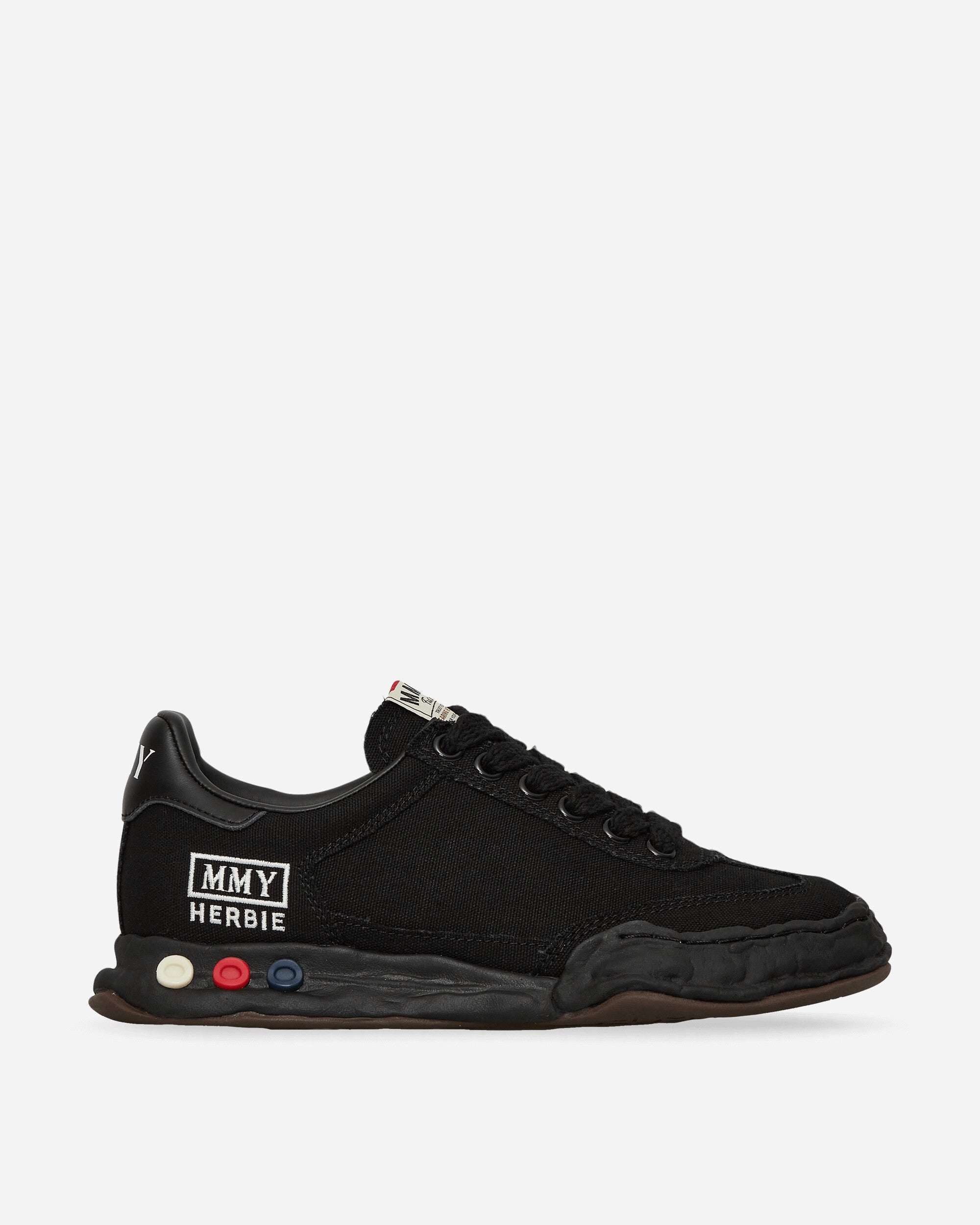 Herbie OG Sole Over-Dyed Canvas Low Sneakers Black - 1