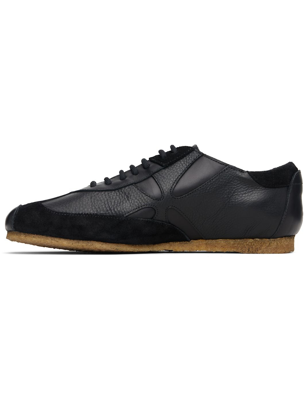 Black Slashed Trainer Sneakers - 3