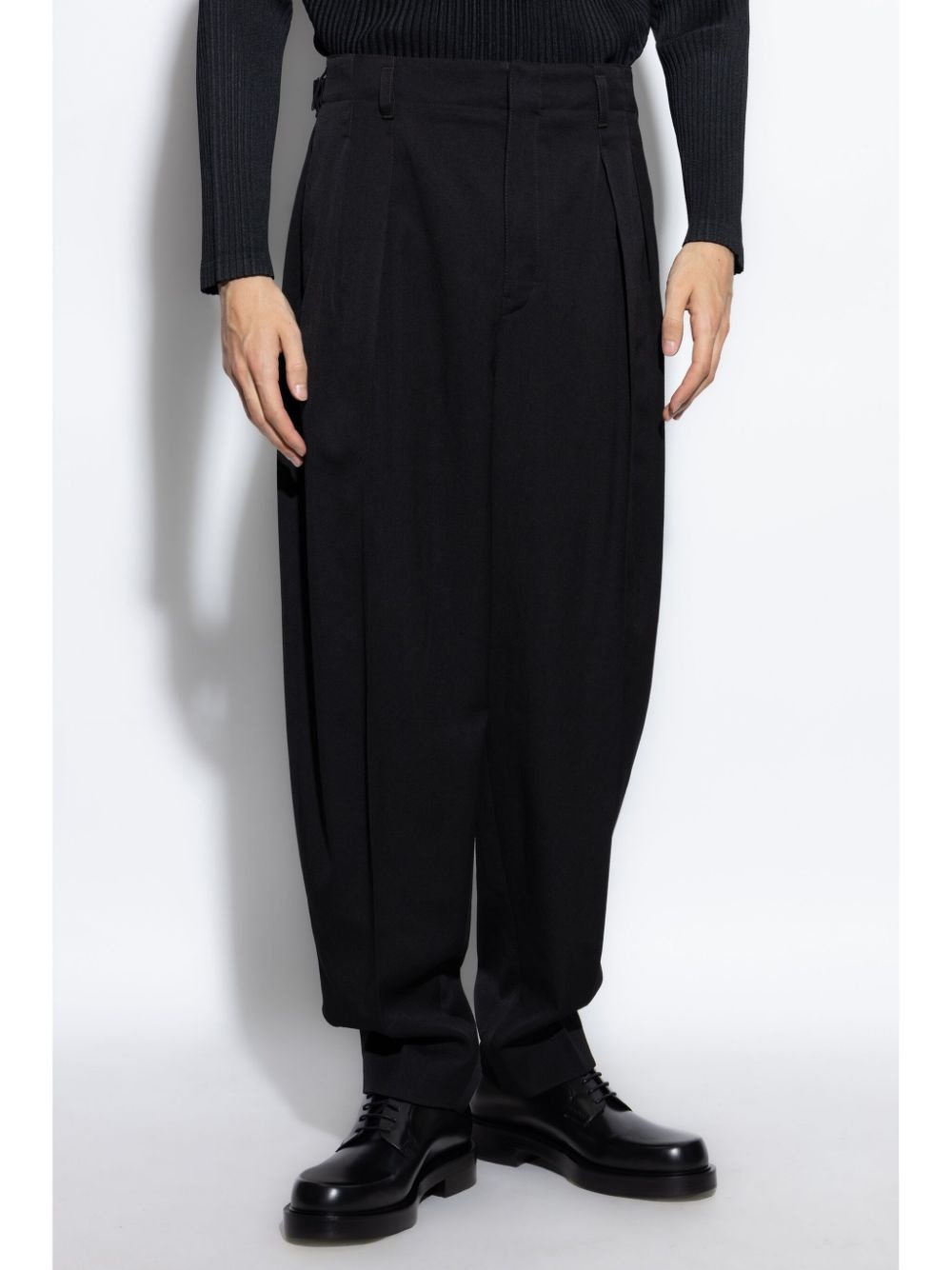 pleat-detailing tailored trousers - 3