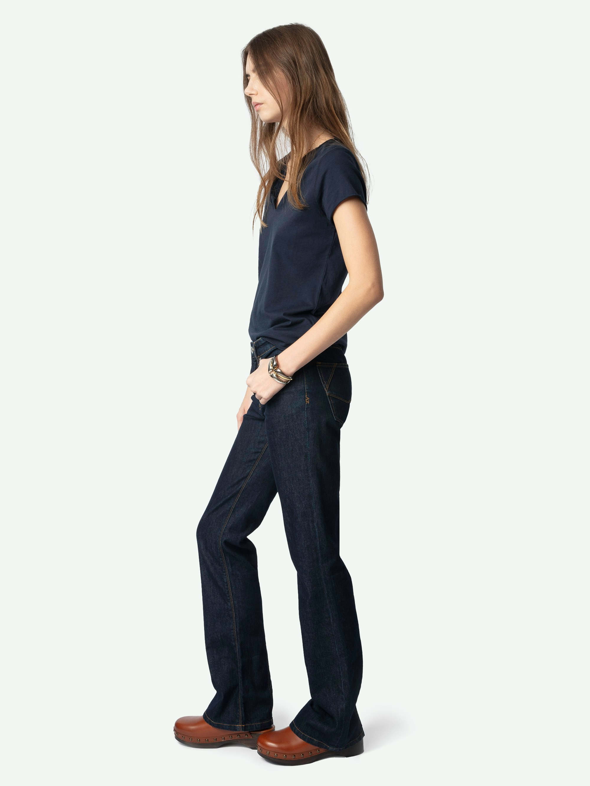 Henley Diamanté T-shirt - 5