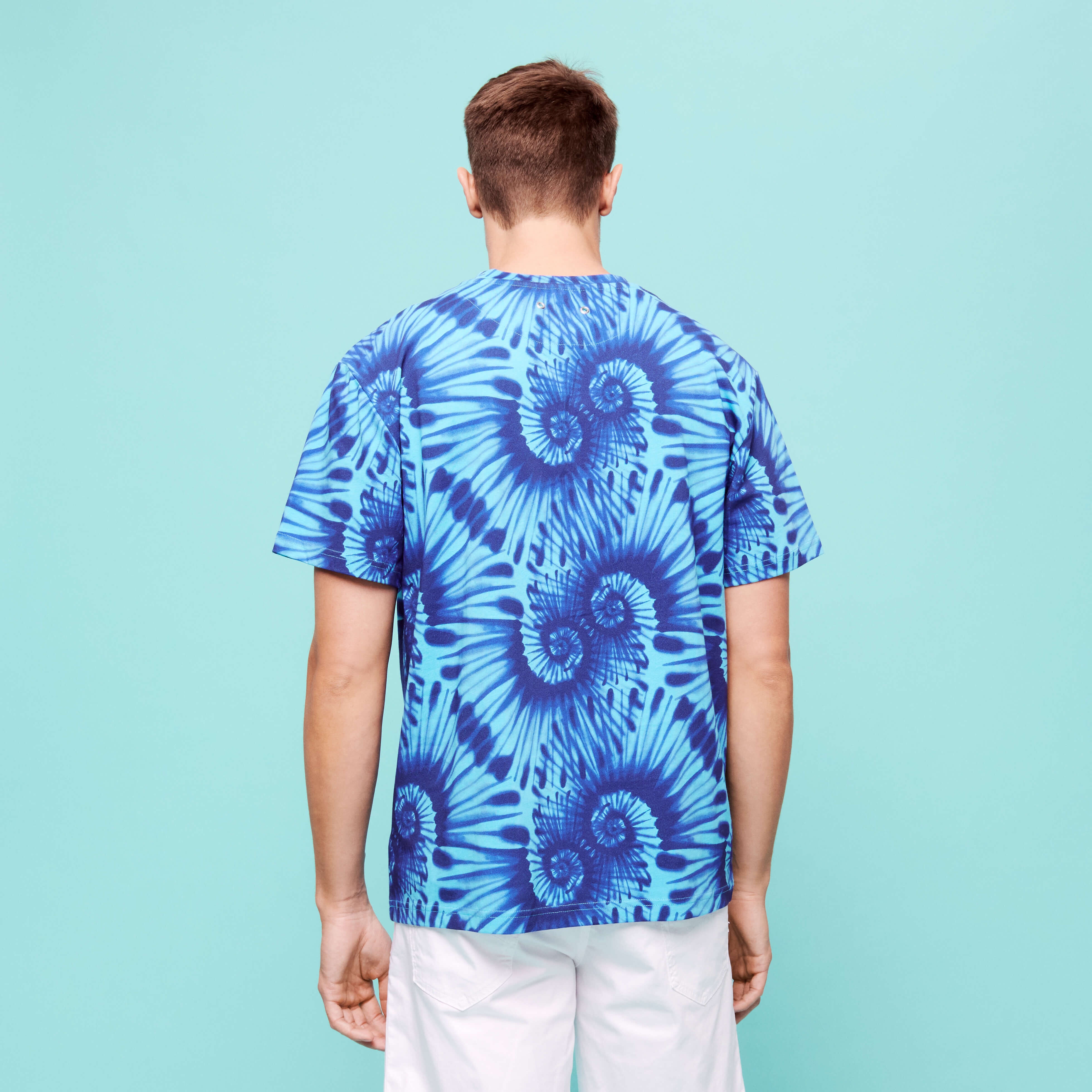 Boys Cotton T-Shirt Tie & Dye Turtles Print - 4