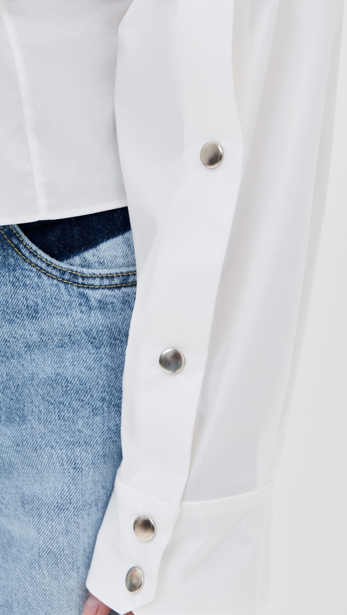 Asymmetric Collar Shirt - 5