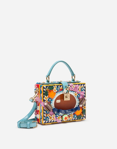 Dolce & Gabbana Dolce Box bag in hand-painted wood outlook