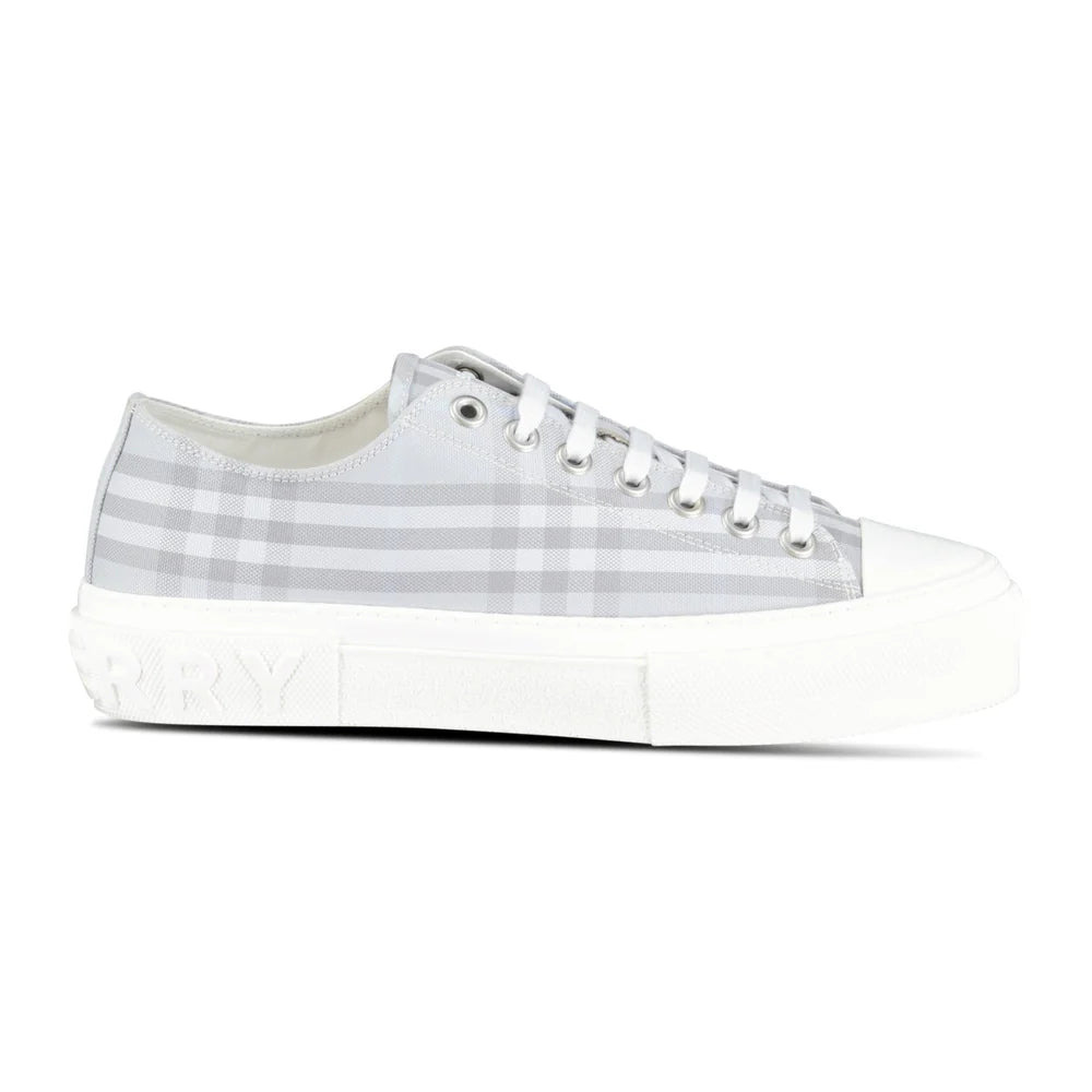 Jack Low' Check Trainers Grey - 2